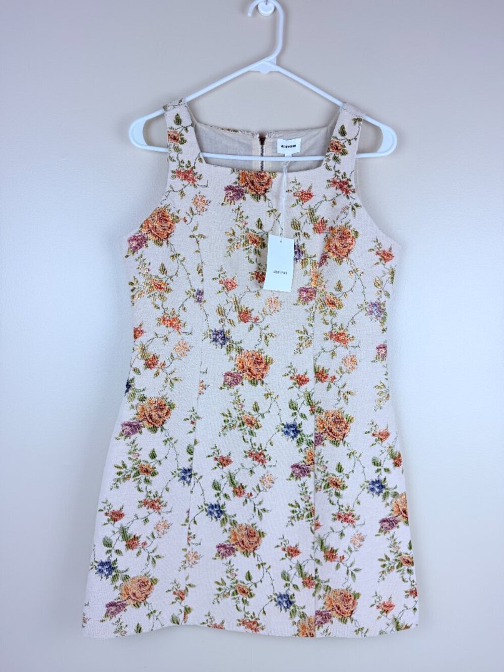 NWT Aureum Floral Jacquard Sleeveless Mini Dress Size S